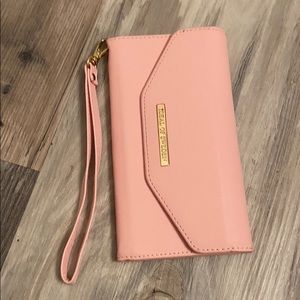 Magnetic phone and credit card holder